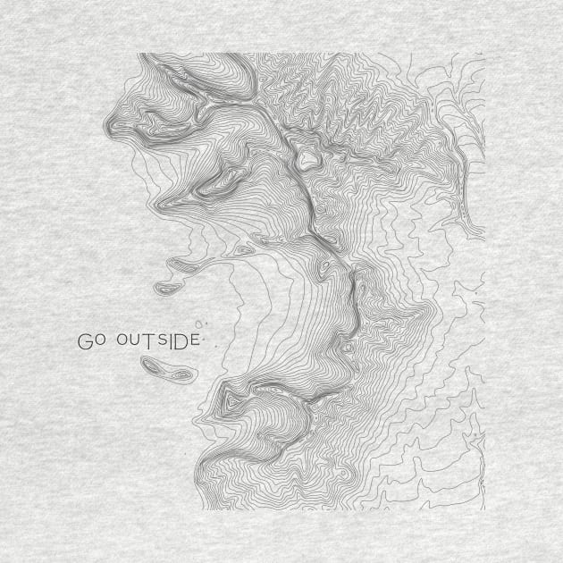 Topographic map, go outside by chris@christinearnold.com